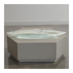 PHIL NEWBURY GLASS Handmade Art Glass Tray 22”x 5” Fish Theme